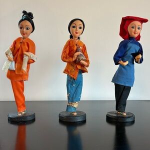 Vintage Figurines Bundle of 3. Each are Approx 9" Tall
